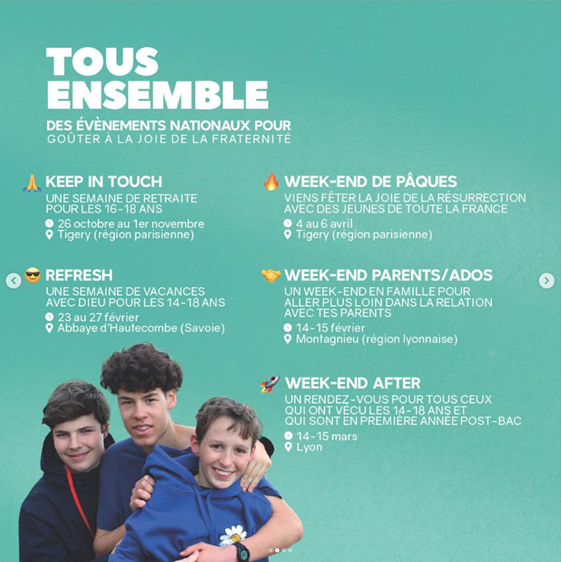 Tous ensemble : des évènements nationaux pour goûter à la joie de la fraternité